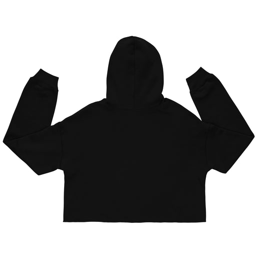 Sweat femme court Femme et Amstaff noir, dos uni