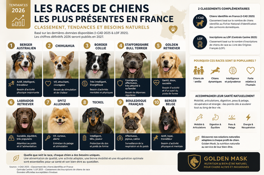 Classement 2026 des races de chiens les plus présentes en France : tendances, profils et conseils
