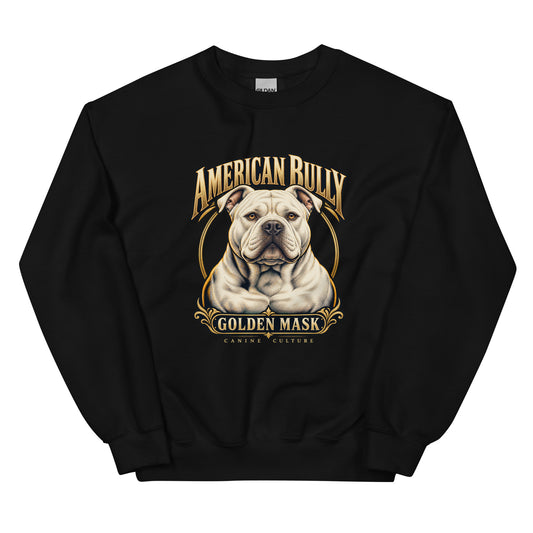 Sweat American Bully — Canine Culture Golden Mask Wear – vue de face