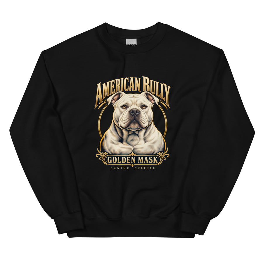 Sweat American Bully — Canine Culture Golden Mask Wear – vue de face