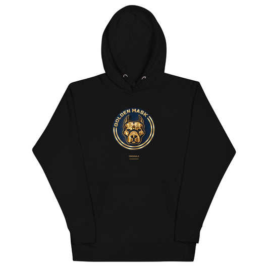 Sweat à capuche mixte Golden Mask — ORIGINALS | Golden Mask Wear — noir — vue de face
