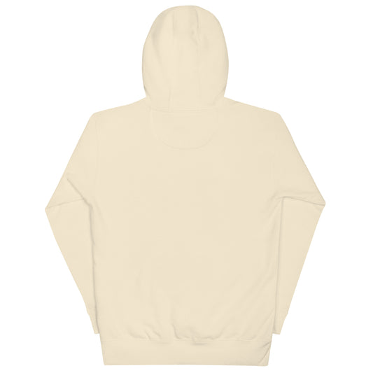 Sweat à capuche mixte Dog Mom — Canine Culture | Golden Mask Wear — écru — vue de dos