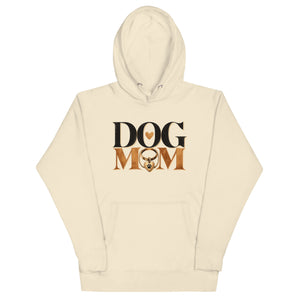 Sweat à capuche mixte Dog Mom — Canine Culture | Golden Mask Wear — écru — vue de face