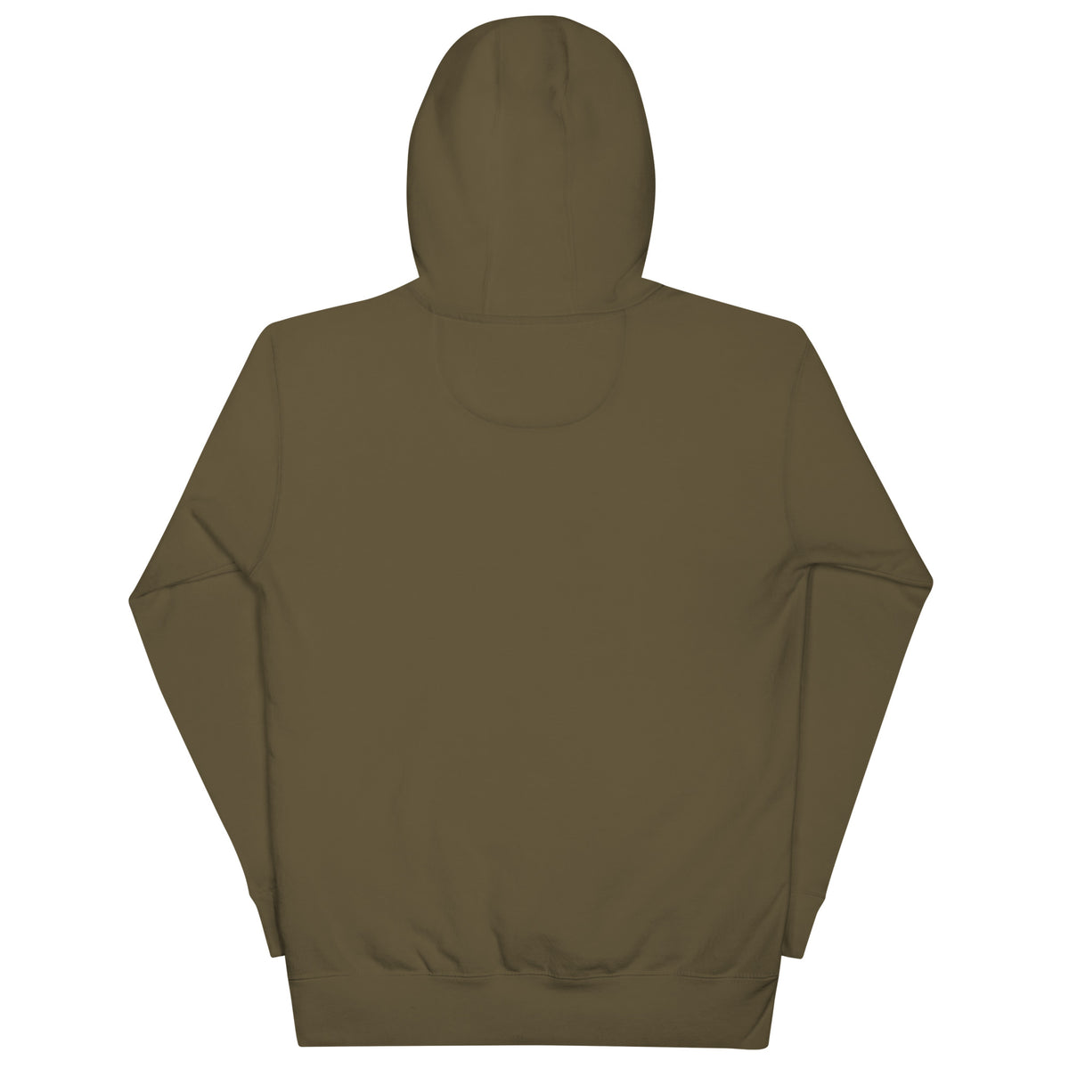 Sweat à capuche mixte Malinois — WORK MODE | Golden Mask Wear — vert militaire — vue de dos