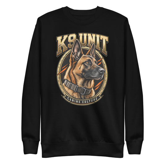 Sweatshirt K9 Unit — Canine Culture Golden Mask Wear – vue de face