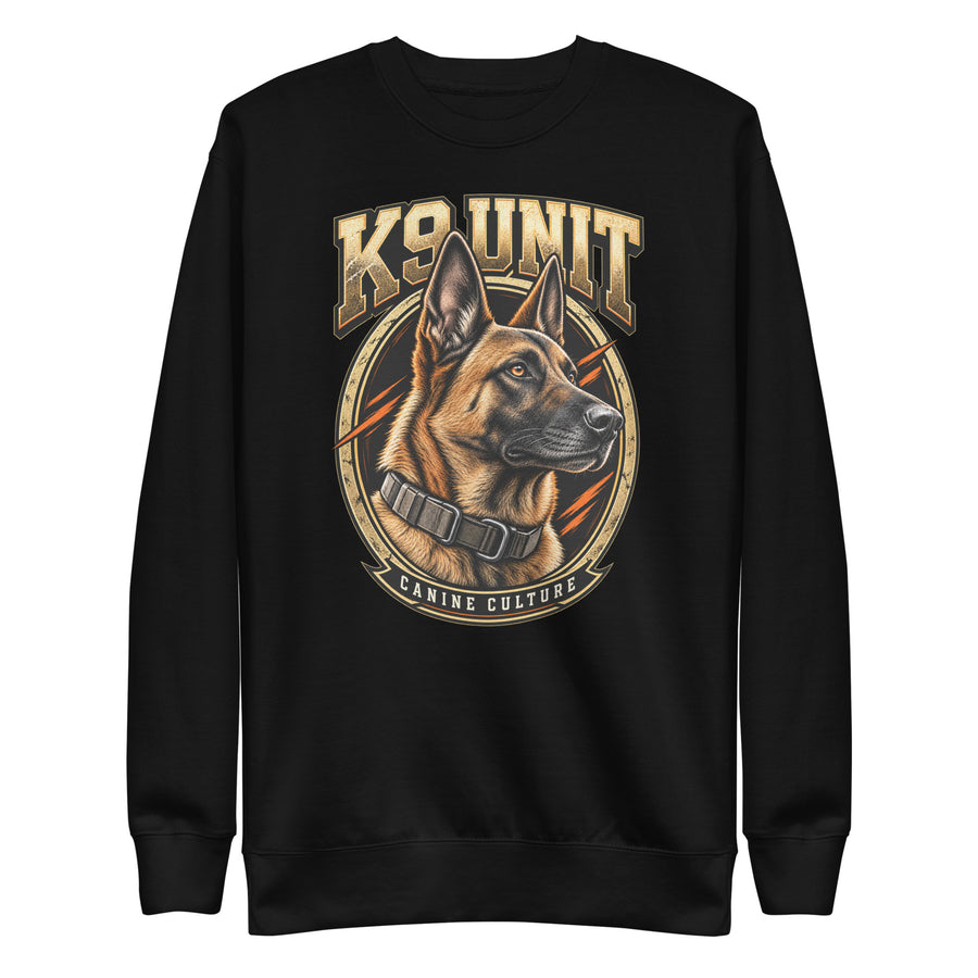 Sweatshirt K9 Unit — Canine Culture Golden Mask Wear – vue de face