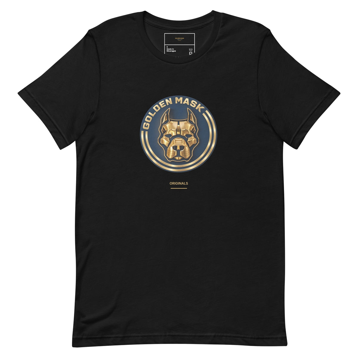 T-shirt Golden Mask ORIGINALS noir, vue de face