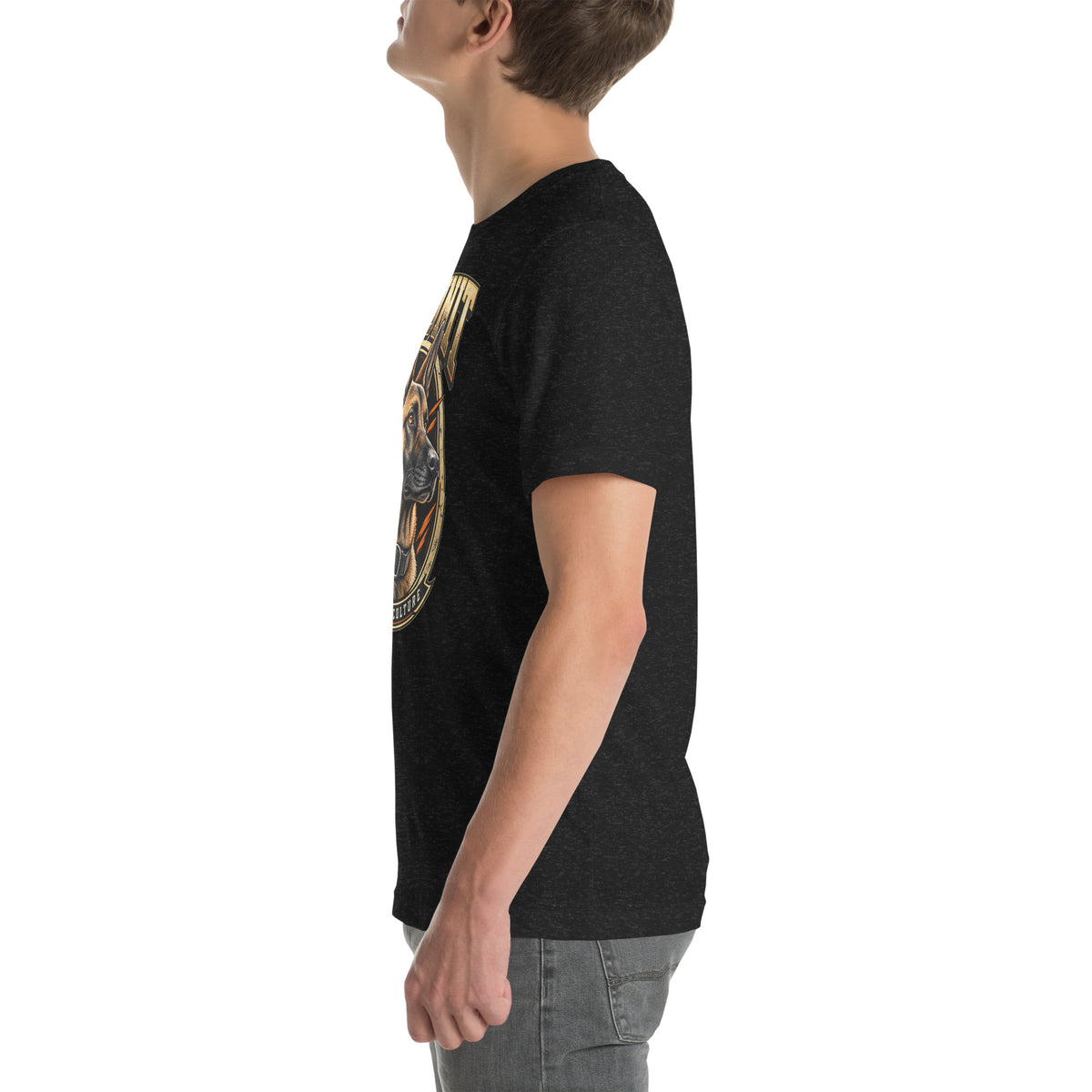 T-shirt K9 Unit — Canine Culture Golden Mask Wear – vue de côté gauche