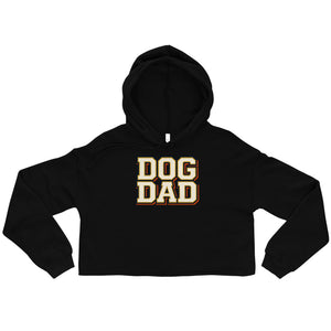 Sweat femme court DOG DAD — Édition cadeau | Golden Mask Wear — noir — vue de face